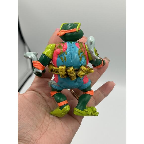 Vintage TMNT Playmates Lot 6 Slap Shot Leo Sewer Surfer Mike Raphael Triceraton - Picture 6 of 16